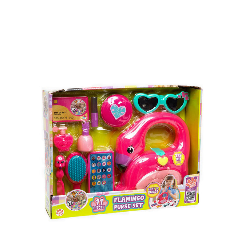 Zoo Troop FLAMINGO PURSE SET 10 PCS - ZTR59041