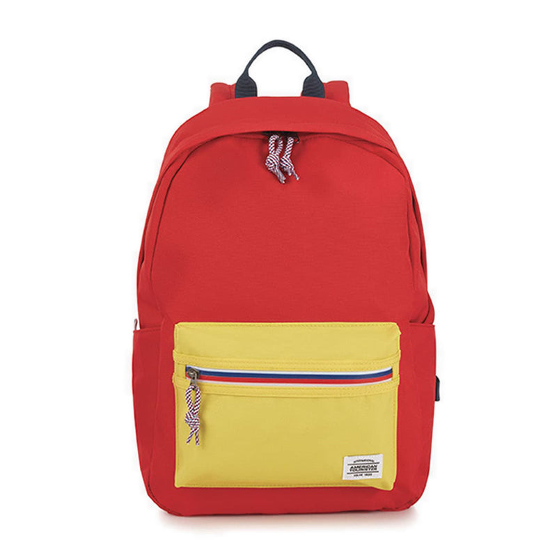 American Tourister CARTER BACKPACK 1 AS LAPTOP RED/YELLOW