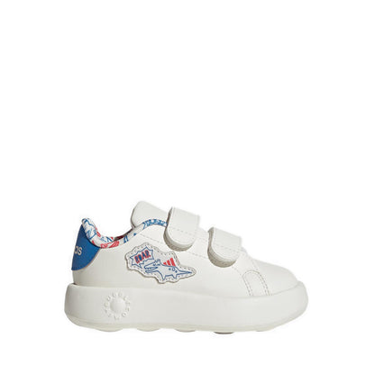 adidas Advantage Dino Kids' Infant Sneakers Shoes - Off White/Bright Royal/Semi Lucid Red