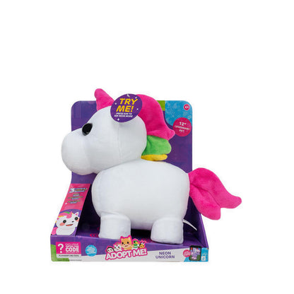Jazwares Adopt Me Neon Unicorn Feature Plush  - ATMAME0011