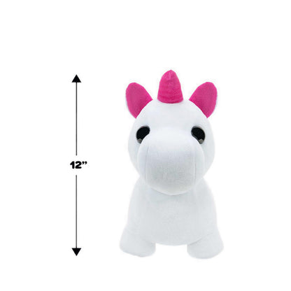 Jazwares Adopt Me Neon Unicorn Feature Plush  - ATMAME0011
