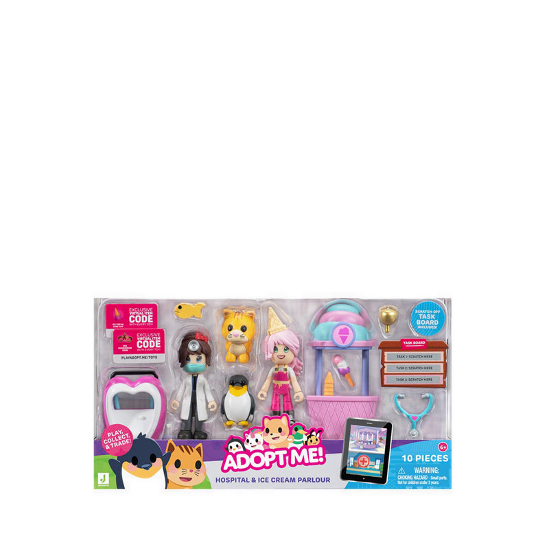 Jazwares Adopt Me 2 Figure Dr and Ice Cream Parlour  - ATMAME0049
