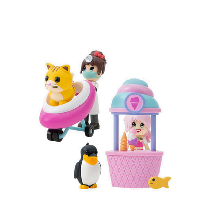 Jazwares Adopt Me 2 Figure Dr and Ice Cream Parlour  - ATMAME0049