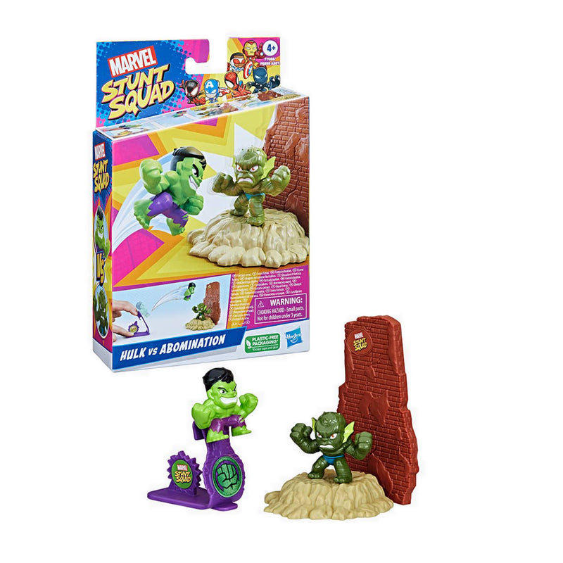 Avengers Marvel Hulk Stunt Squad Figure And Tgt - AVSF7066