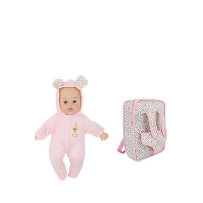 BABY DOLL 12INCH DOLL WITH BACKPACK - BD160386
