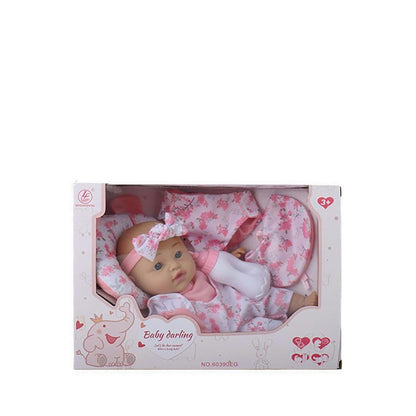 BABY DOLL 12INCH SOFT DOLL WITH ACCESORRIES - BD160390