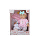 BABY DOLL 12INCH SOFT DOLL WITH CAT - BD1LF100