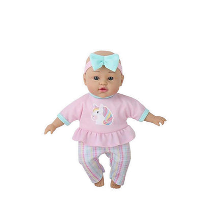 BABY DOLL 12INCH SOFT DOLL WITH CAT - BD1LF100