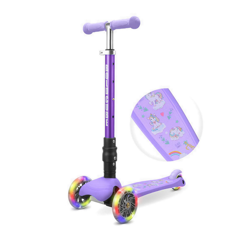Boldcube Teeny Fold 3 Wheel Unicorn Purple - BDBSKY017