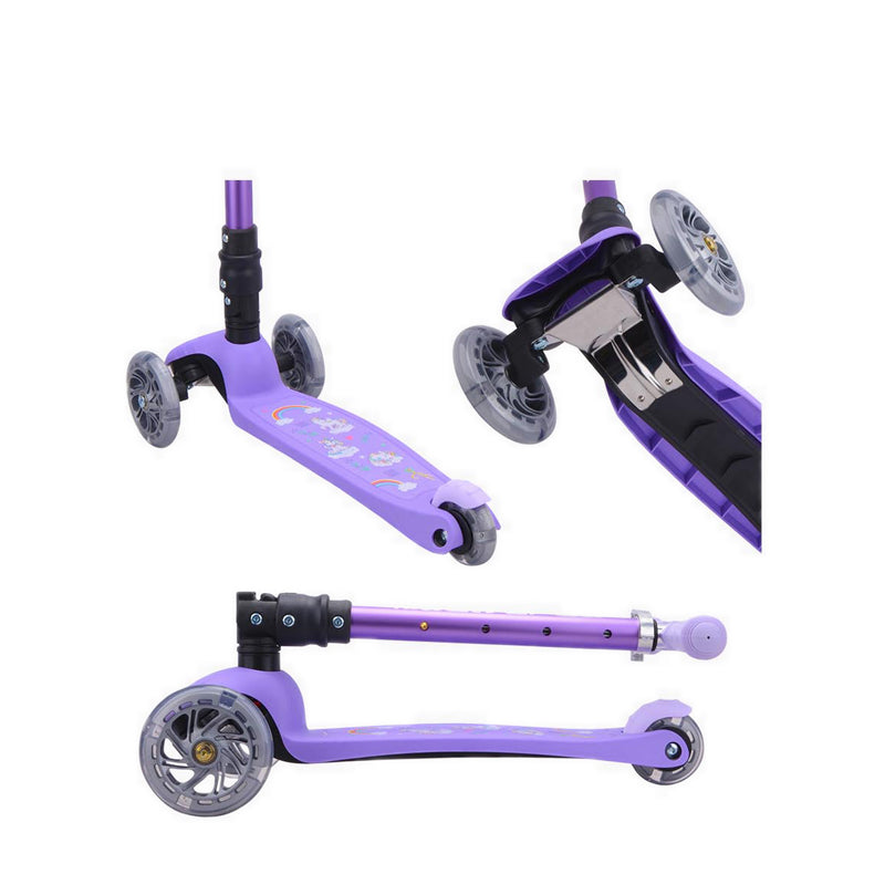 Boldcube Teeny Fold 3 Wheel Unicorn Purple - BDBSKY017
