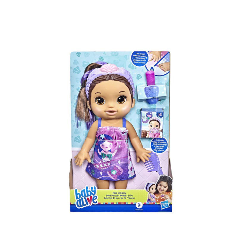 Baby Alive Glam Spa Baby Doll Mermaid - BYAF3565
