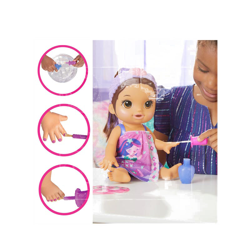 Baby Alive Glam Spa Baby Doll Mermaid - BYAF3565