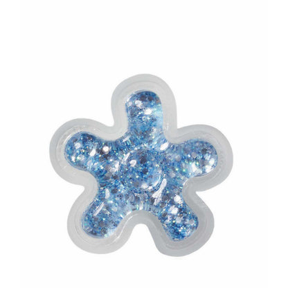 Crocs Blue Squish Filled Flower Jibbitz