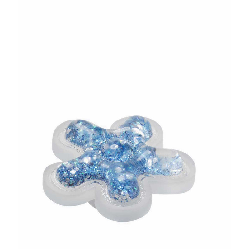 Crocs Blue Squish Filled Flower Jibbitz