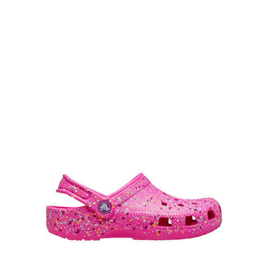 Crocs Classic Paint Splatter Kids Clog - Pink Crush/Multi