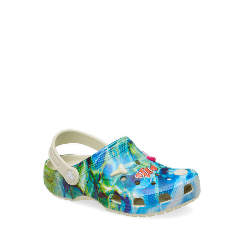 Crocs Classic Under the Sea Kids Clog - Bone