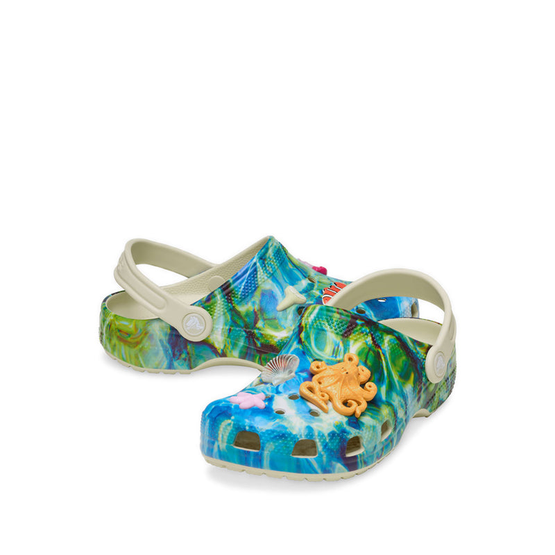 Crocs Classic Under the Sea Kids Clog - Bone
