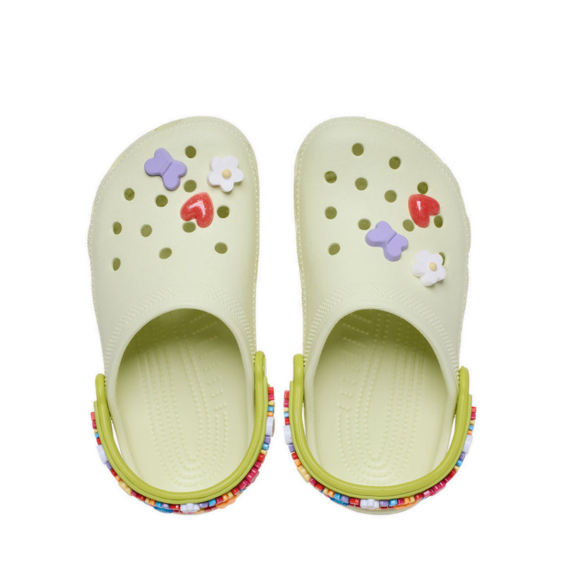 Crocs Classic Friendship Bracelet Kids Clog - Frothy Green