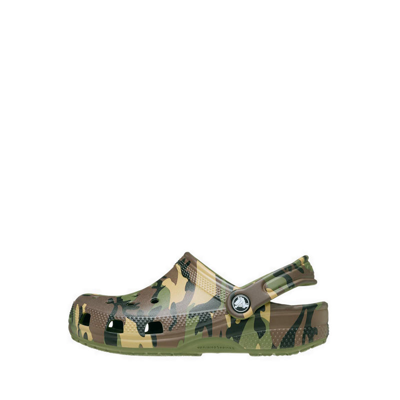 Crocs Classic Camouflage Kids Clog - Army Green/Multi