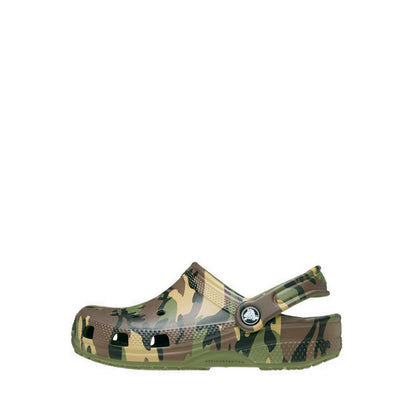 Crocs Classic Camouflage Kids Clog - Army Green/Multi