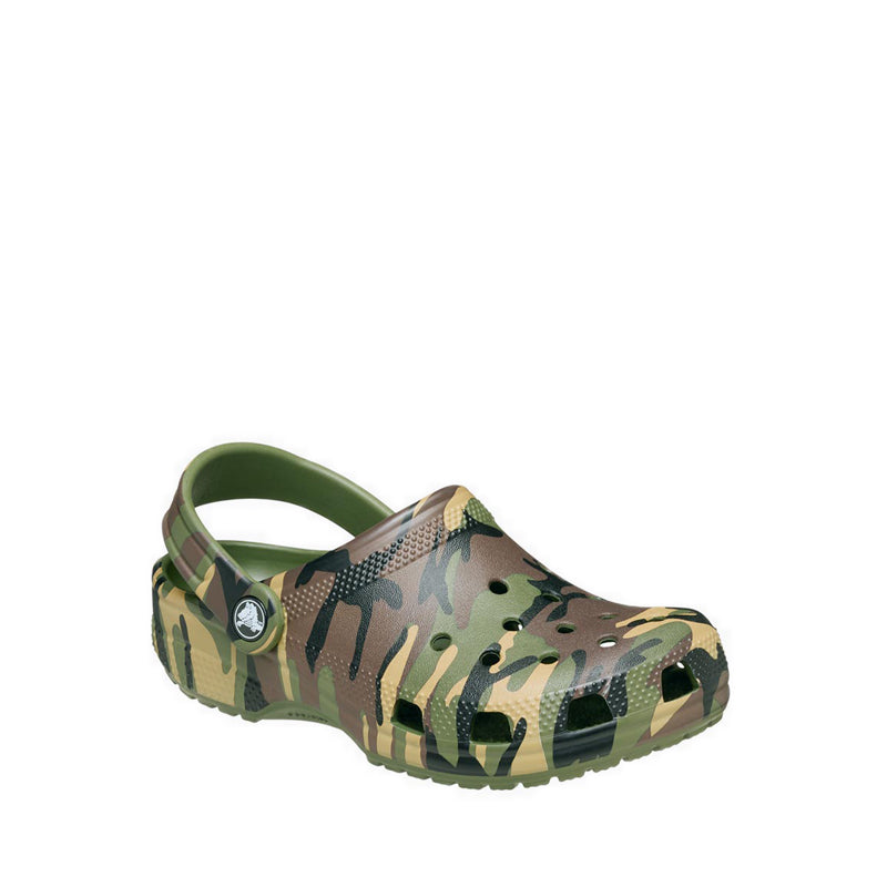 Crocs Classic Camouflage Kids Clog - Army Green/Multi