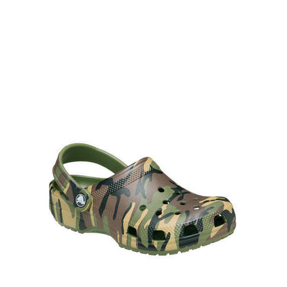 Crocs Classic Camouflage Kids Clog - Army Green/Multi