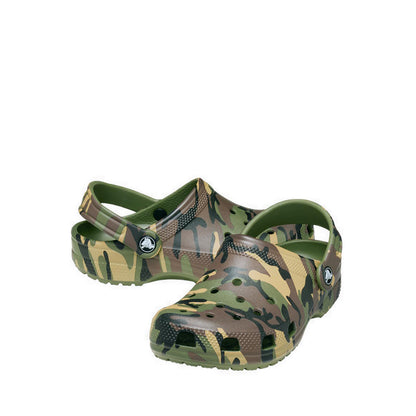 Crocs Classic Camouflage Kids Clog - Army Green/Multi