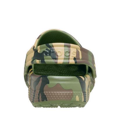Crocs Classic Camouflage Kids Clog - Army Green/Multi
