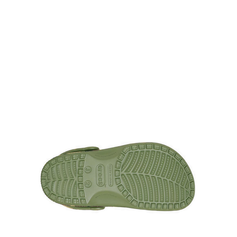 Crocs Classic Camouflage Kids Clog - Army Green/Multi