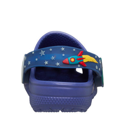 Crocs Classic Imagination Lights Backstrap Toddler Clog - Sapphire