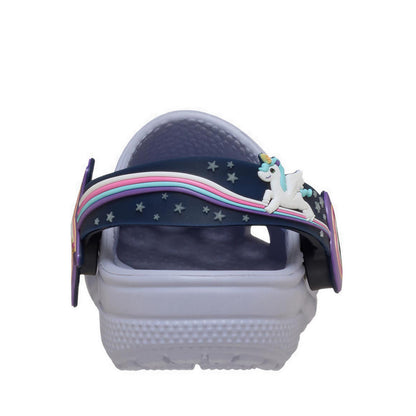 Crocs Classic Imagination Lights Backstrap Toddler Clog - Frosted Grape