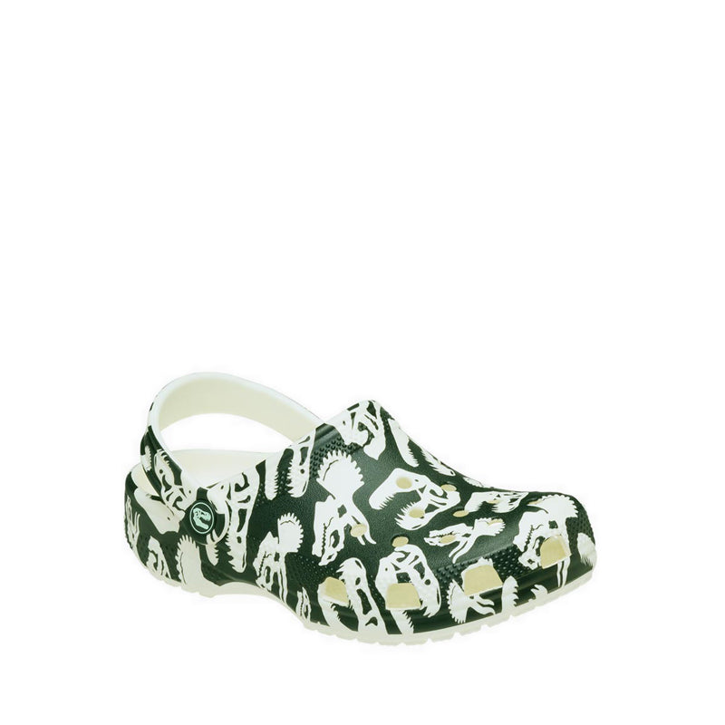Crocs Classic Glow Dino Kids Clog - Glow Green