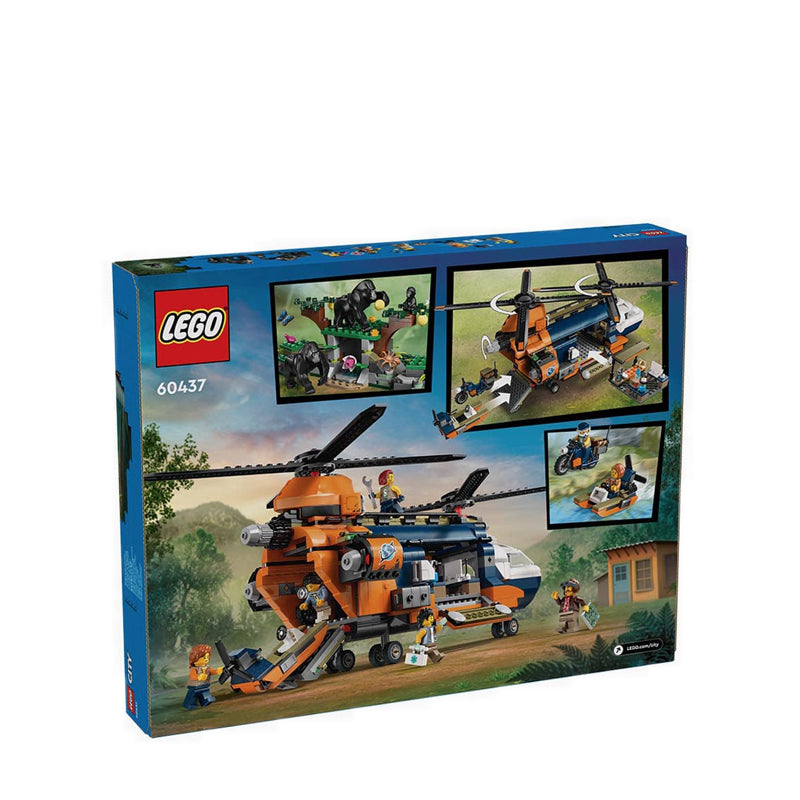 LEGO® City Jungle Explorer Helicopter at Base Camp - 60437