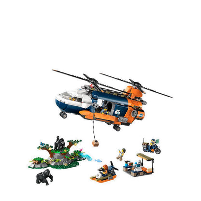 LEGO® City Jungle Explorer Helicopter at Base Camp - 60437