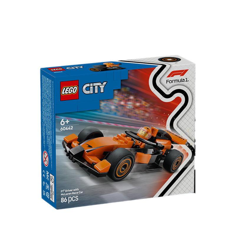LEGO® City F1® Driver with McLaren Race Car - 60442 – Kidzstation