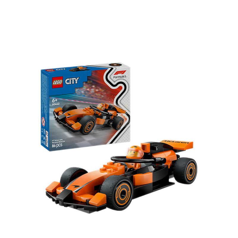 LEGO® City F1® Driver with McLaren Race Car - 60442 – Kidzstation