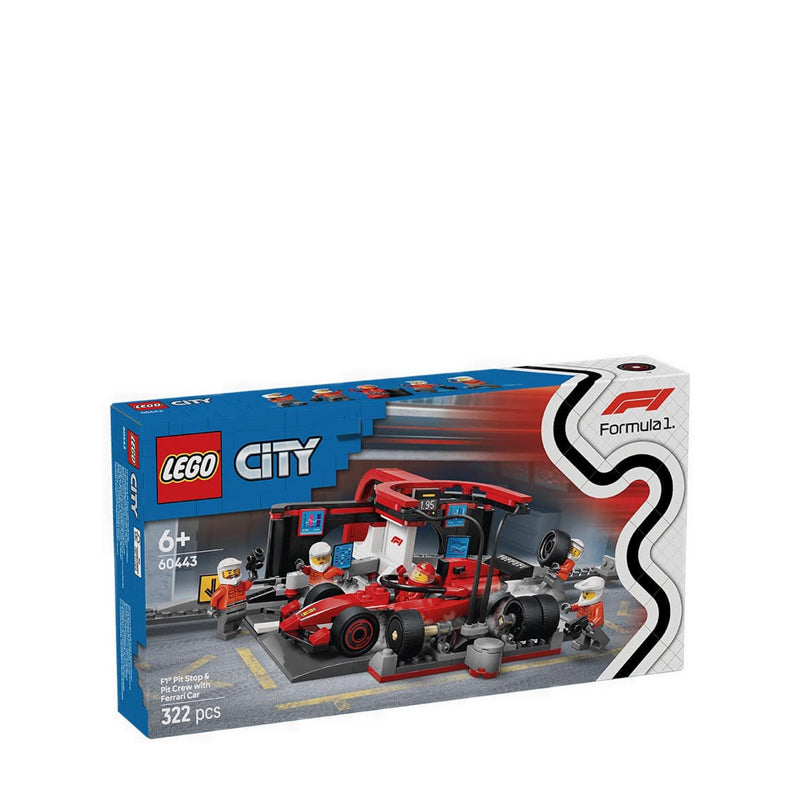 LEGO® City F1® Pit Stop & Pit Crew with Ferrari Car - 60443