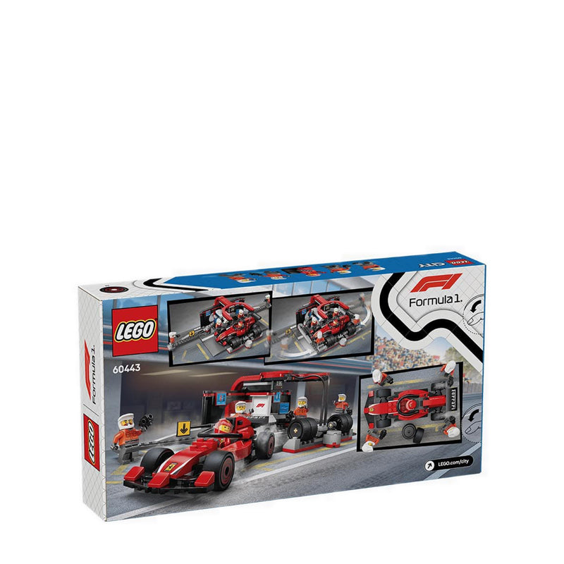 LEGO® City F1® Pit Stop & Pit Crew with Ferrari Car - 60443
