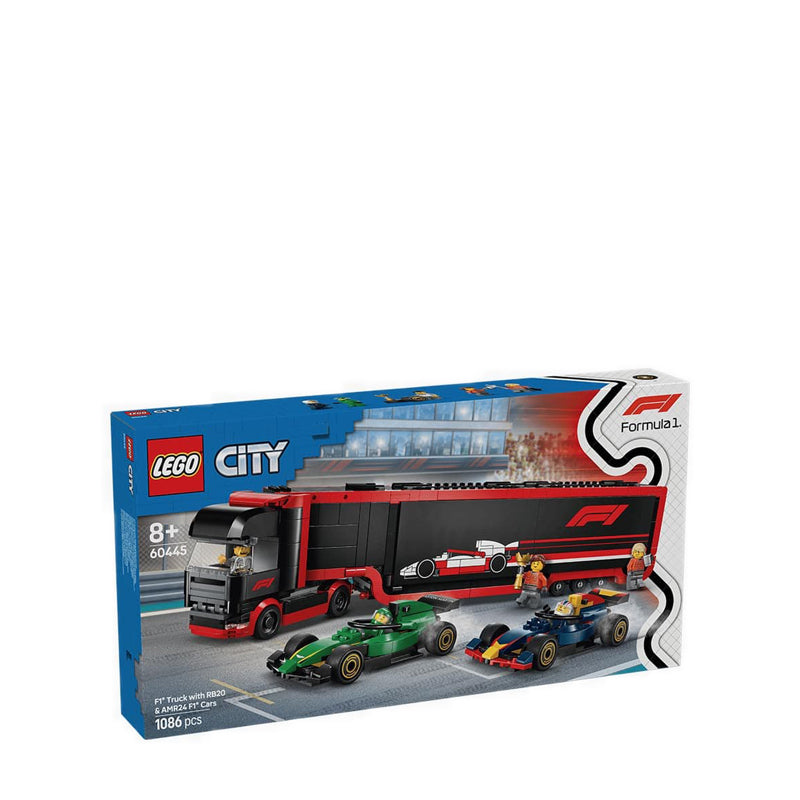 LEGO® City F1® Truck with RB20 & AMR24 F1® Cars - 60445
