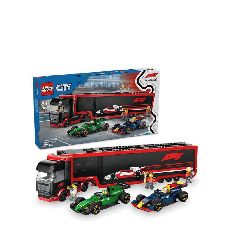 LEGO® City F1® Truck with RB20 & AMR24 F1® Cars - 60445