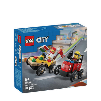 LEGO® City Pizza vs. Fire Truck Race Car Pack - 60458