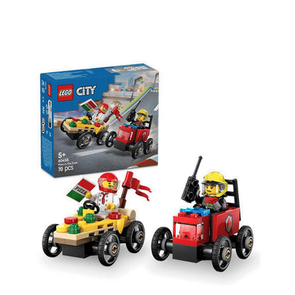LEGO® City Pizza vs. Fire Truck Race Car Pack - 60458