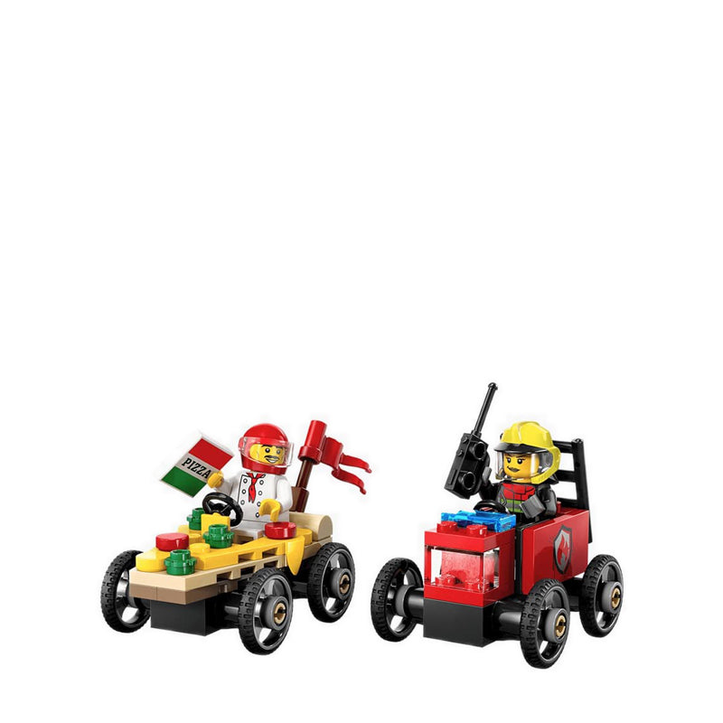 LEGO® City Pizza vs. Fire Truck Race Car Pack - 60458