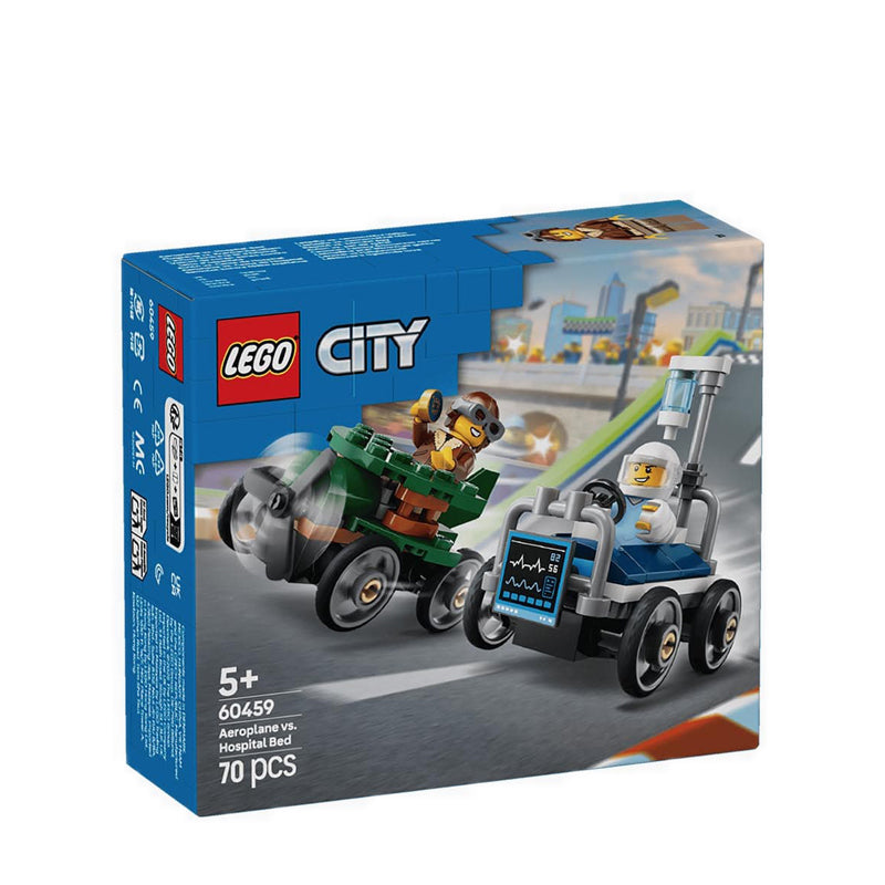 LEGO® City Airplane vs. Hospital Bed Race Car Pack - 60459