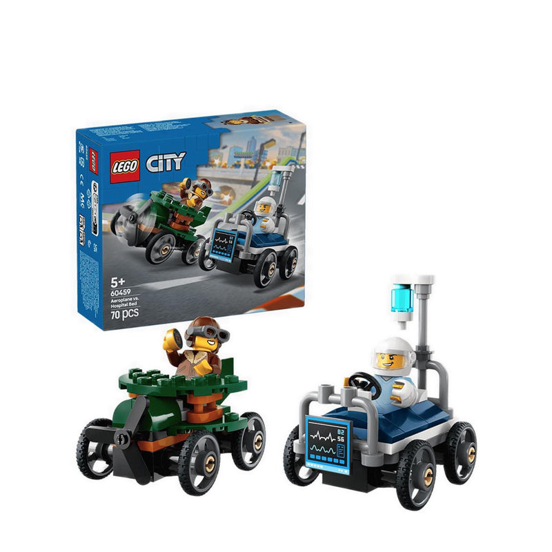 LEGO® City Airplane vs. Hospital Bed Race Car Pack - 60459