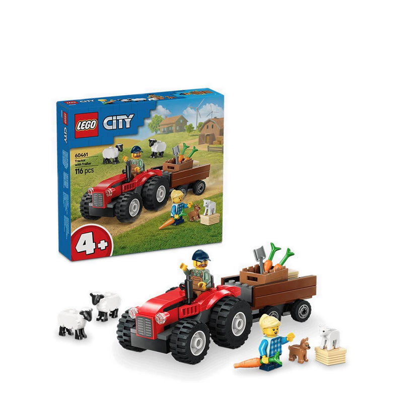 LEGO® City Red Farm Tractor with Trailer & Sheep - 60461