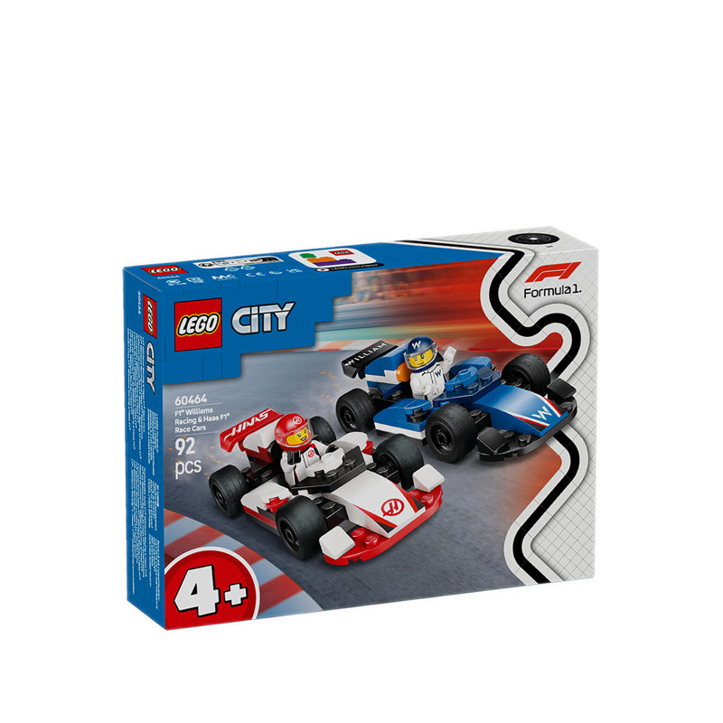 LEGO® City F1® Williams Racing & Haas F1® Race Cars - 60464