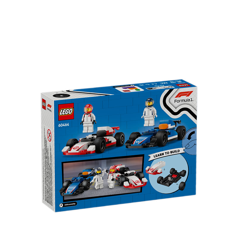 LEGO® City F1® Williams Racing & Haas F1® Race Cars - 60464