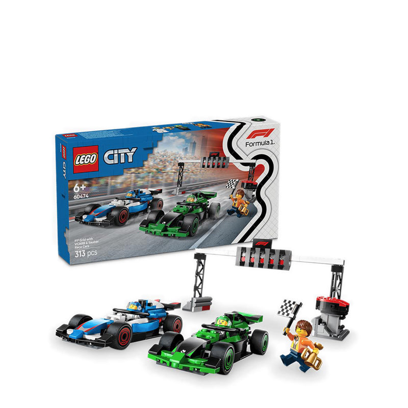 LEGO® City F1® Grid with VCARB Sauber Race Cars 60474