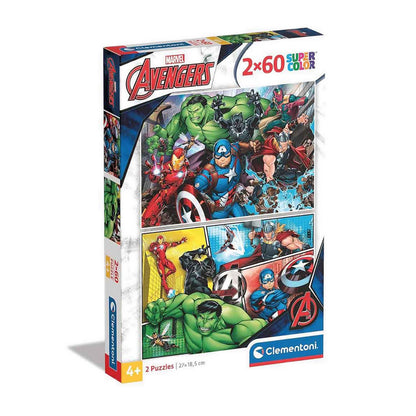 Clementoni Puzzle 2X60 Avengers 2019 - CLB21605